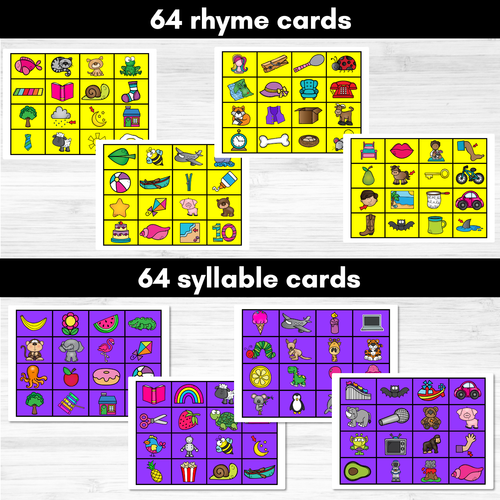 Resource preview 2 for Rhyme and Syllable Board Games - Phonological Awareness