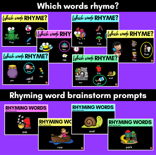 Resource preview 2 for Rhyme Activities for Kindergarten - Phonological Awareness PowerPoint