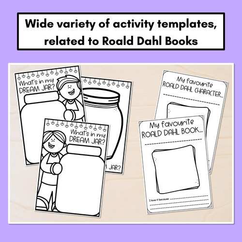 Resource preview 3 for Roald Dahl Day Activity Templates & Posters