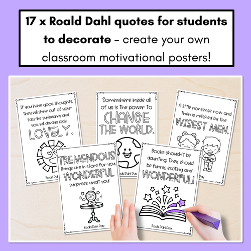 Resource preview 4 for Roald Dahl Day Activity Templates & Posters