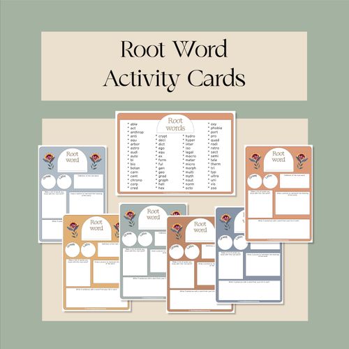 Resource preview 1 for Root Word Activity Cards