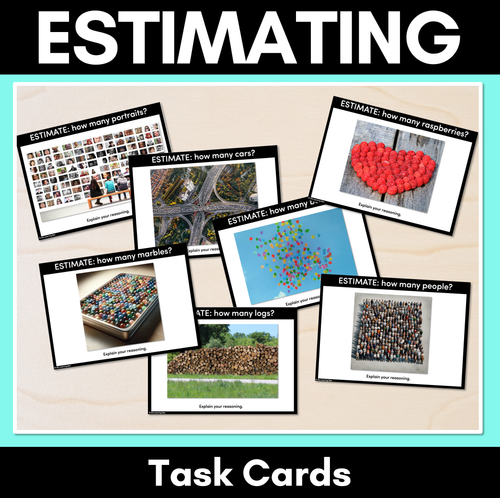 Estimating Groups Task Cards - Nearest Hundred - Mrs Learning Bee