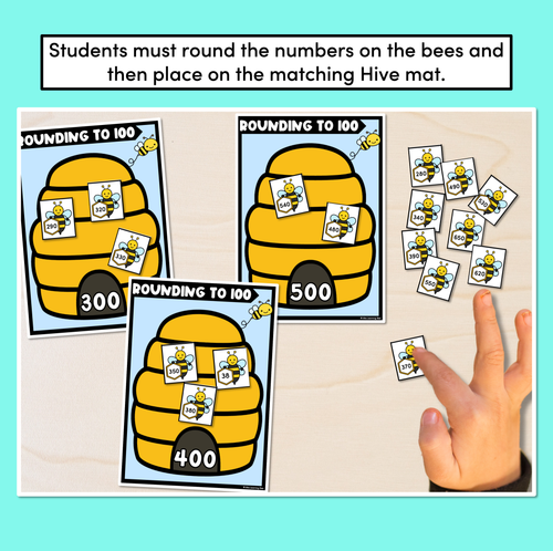 Resource preview 2 for Rounding to 100 Bee Hive Game