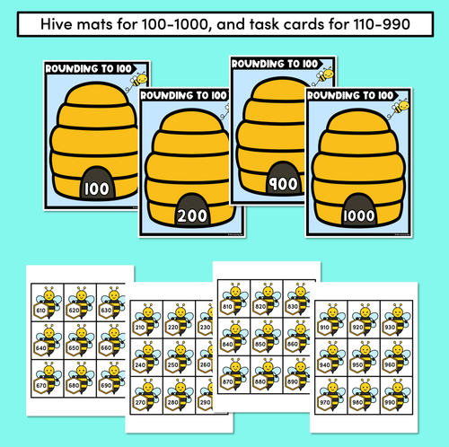 Resource preview 3 for Rounding to 100 Bee Hive Game