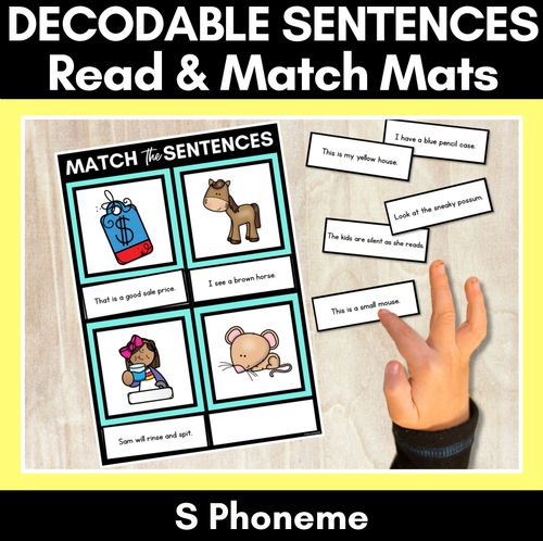 Resource preview 23 for Consonant Phoneme Decodable Sentence Activities COMPLETE BUNDLE
