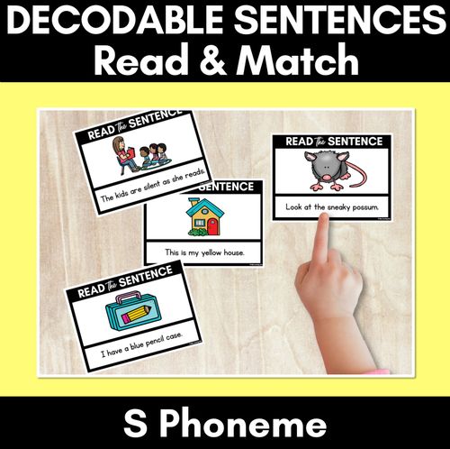 Resource preview 26 for Consonant Phoneme Decodable Sentence Activities COMPLETE BUNDLE