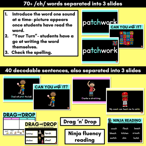 Resource preview 3 for Consonant Sound CH PowerPoint - CH TCH