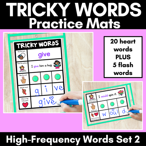 Resource preview 2 for High Frequency Heart Word Practice Activities BUNDLE - Phonics Centers