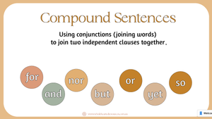 Compound Sentences PowerPoint Lessons