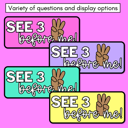 Resource preview 3 for See 3 Before Me - Classroom Posters