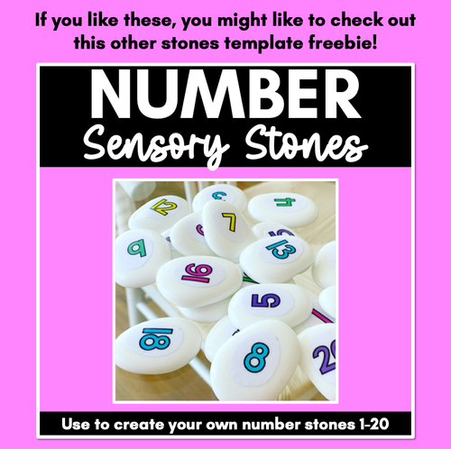 Resource preview 4 for DIY Alphabet Manipulatives - SOUND STONES FREEBIE