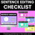 1 for Sentence Writing Editing Checklist Teaching Slides - Correcting Sentences for Kids