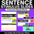 1 for Sentence Stimulus Slides -  Consonant Digraphs - Decodable Word Prompts for Sentence of the Day