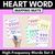 1 for HEART WORD MAPPING MATS - High-Frequency Words Set 3