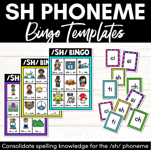 Resource preview 2 for Consonant Sounds Bingo Games BUNDLE