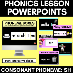 Consonant Sound SH PowerPoint - SH TI CI SI