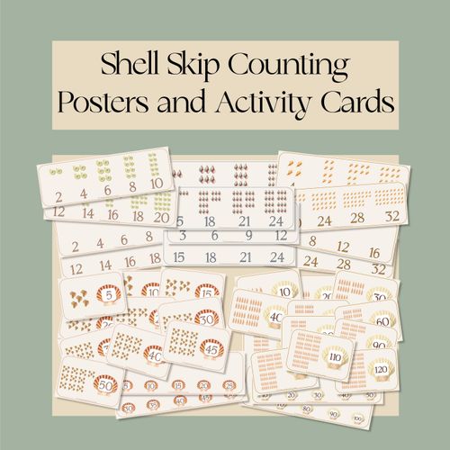 Resource preview 1 for Shell Skip Counting Posters and Activity Cards