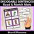3 for Decodable Sentence Activities for Short E Phoneme - BUNDLE