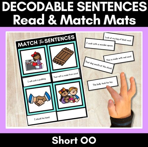 Resource preview 4 for Decodable Sentence Activities for Short OO Phoneme - BUNDLE