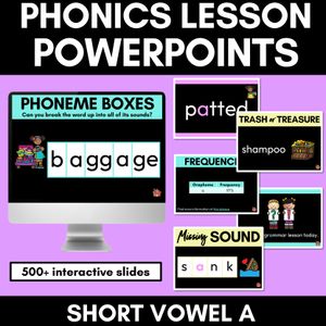 Short Vowel Sound A PowerPoint