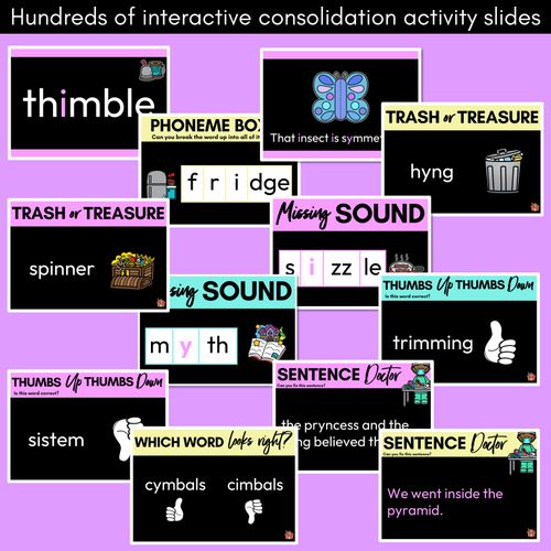Resource preview 4 for Short Vowel Sound I PowerPoint - I, Y