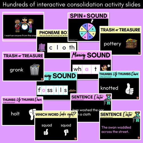 Resource preview 4 for Short Vowel Sound O PowerPoint -  O, A