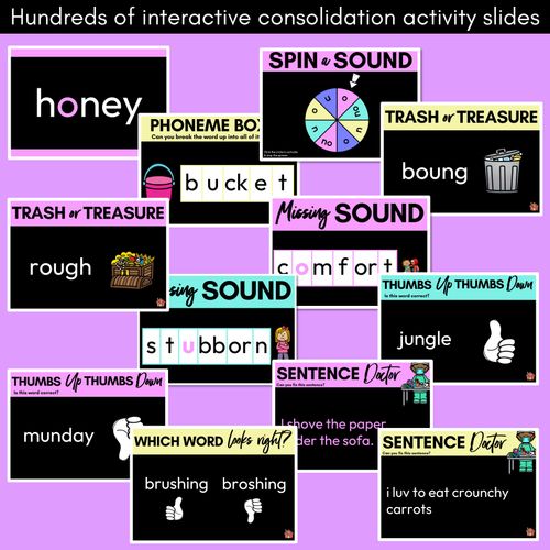 Resource preview 4 for Short Vowel Sound U PowerPoint - U, O, OU