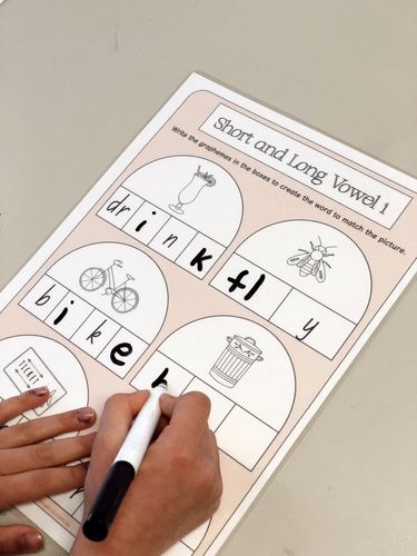 Resource preview 5 for Short and Long Vowel Posters and Activity Cards