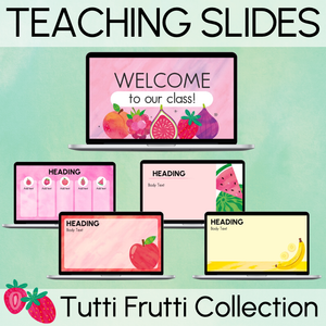 Teaching Slides - - The Tutti Frutti Collection - Colourful Classroom Decor
