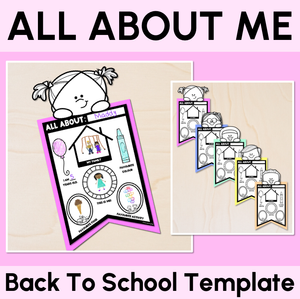 ALL ABOUT ME BUNTING - Back to School Activity & Display