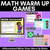 1 for Maths Warm Up Games for Kindergarten & Grade 1 Math Lessons - Editable Slides