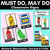 1 for MUST DO MAY DO CATCH UP PICK ONE - Classroom Posters