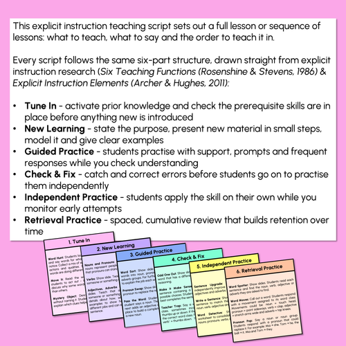 Resource preview 2 for Nouns, Pronouns, Verbs, Adjectives & Adverbs - Explicit Instruction Teaching Script - Year 1 & 2 Parts of Speech