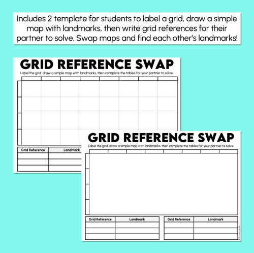 Resource preview 2 for Grid References - Partner Swap Activity