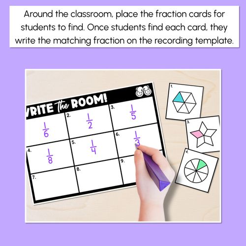 Resource preview 2 for WRITE THE ROOM - Fractions