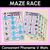 1 for Consonant Phoneme V Words Maze Race - Consonant V Words Mats