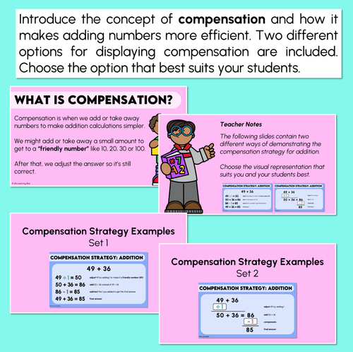 Resource preview 2 for Compensation Strategy - Addition Worksheets