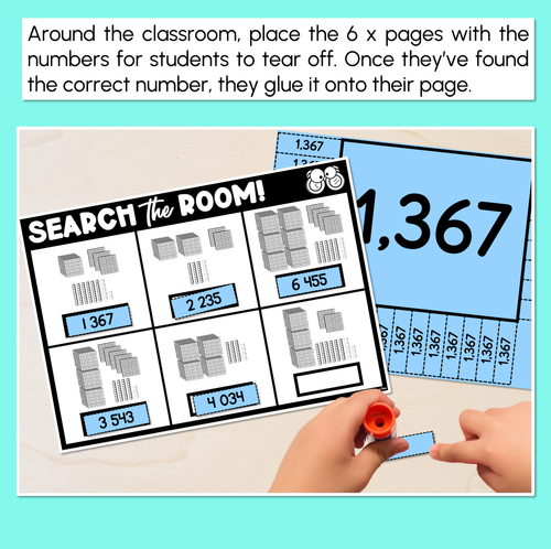 Resource preview 4 for Read the Room - Numbers 1000 - 9999 Place Value