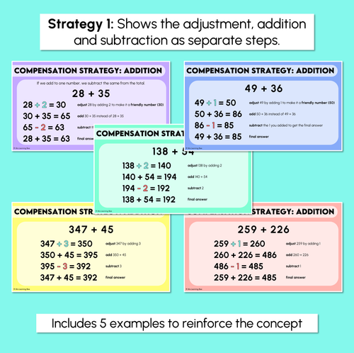 Resource preview 3 for Compensation Strategy - Addition Worksheets