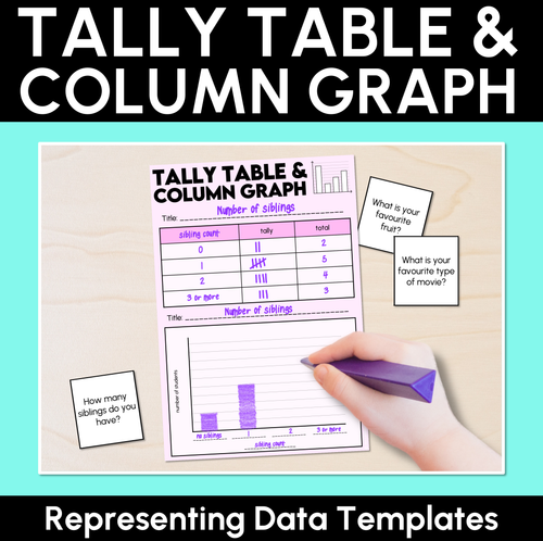 Resource preview 1 for Tally Table & Column Graphs - Representing Data Templates