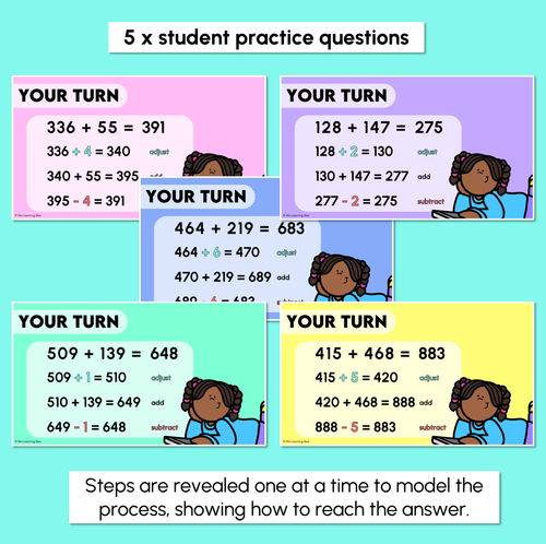 Resource preview 4 for Compensation Strategy - Addition Worksheets