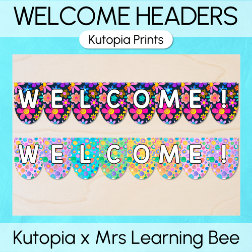 Resource preview 1 for WELCOME Bunting & Accents - The Kutopia Collection - Kutopia Prints