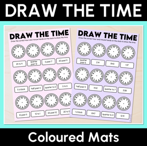 Draw the Time Mats - Quarter hour, 5 minute or 1 minute intervals