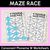 1 for Consonant Phoneme W Words Maze Race - Consonant W Words Worksheets