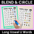 6 for Blend & Circle - Long Vowel Words Blending Mats Bundle