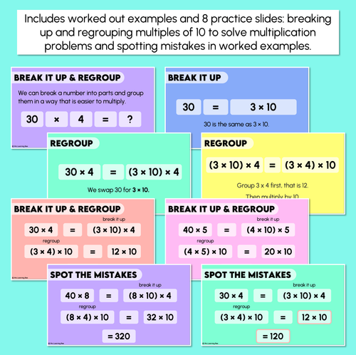 Resource preview 3 for Multiplication Properties - Commutative and Associative Teaching Slides