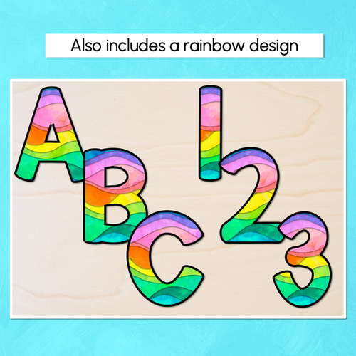 Resource preview 5 for Alphabet & Numbers for Bulletin Board Headings - The Kutopia Collection