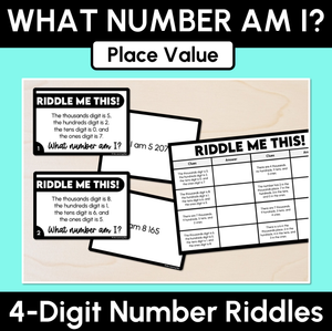 What Number Am I? - 4-Digit Number Riddles