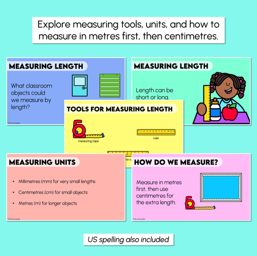 Resource preview 3 for Measuring Length - Metres & Centimetres Digital Slides