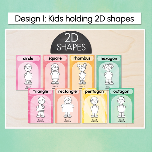 Resource preview 2 for 2D Shape Posters - The Tutti Frutti Collection - Colourful Classroom Decor